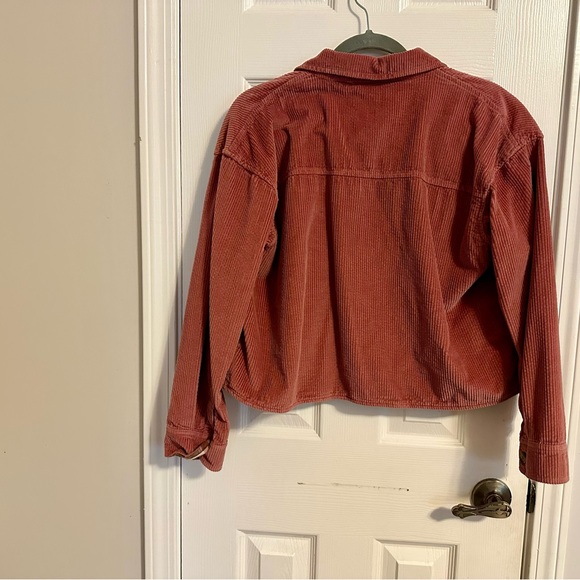 American Eagle Outfitters Rust Corduroy Utility Jacket - Picture 2 of 8